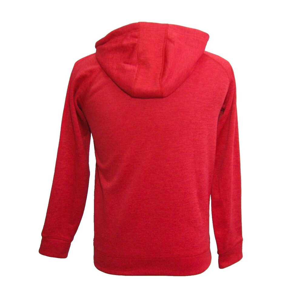 Adidas Hoodie Men's Size Small Red Full Zip Athletic Hooded Logo Sweatshirt - Picture 2 of 4